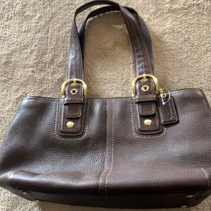 Coach brown leather purse
